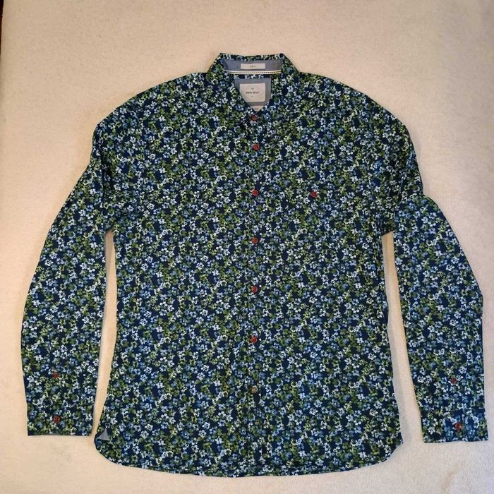 Мужская рубашка White Stuff Slim Fit L (цветочный принт) 100% cotton