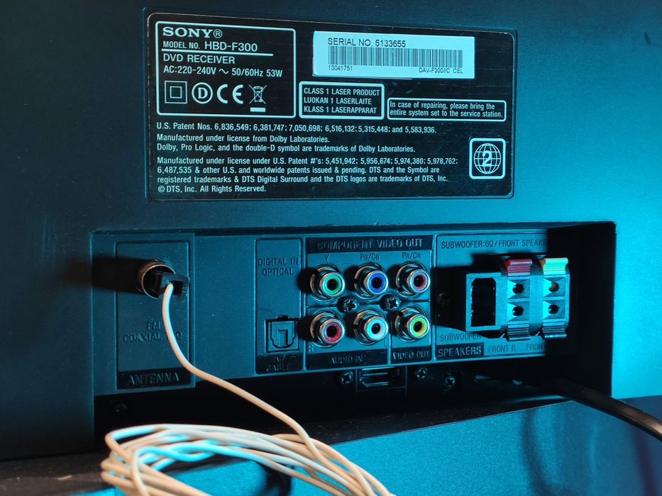 Акустична система 2.1 Sony HBD-F300  кінотеатр аудіо колонки сабуфер