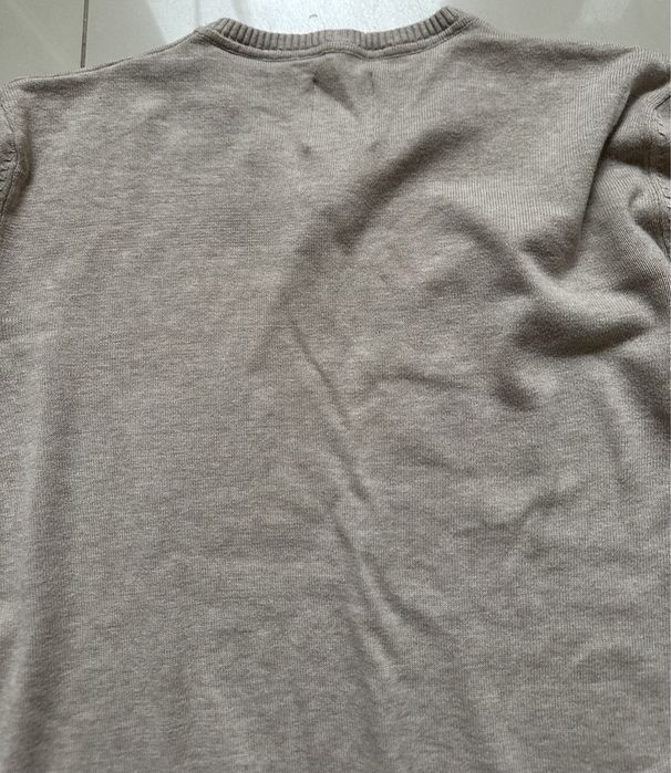 Sweter w serek Tom Tailor beżowy rozmiar M