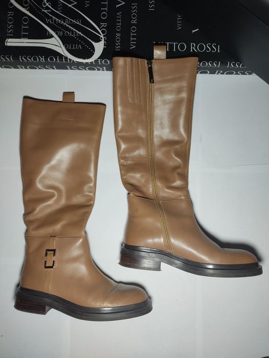 Сапоги жіночі Vitto Rossi шкіряні ботфорти чоботи