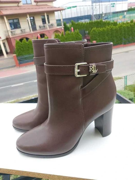 Ralph Lauren skórzane botki 37