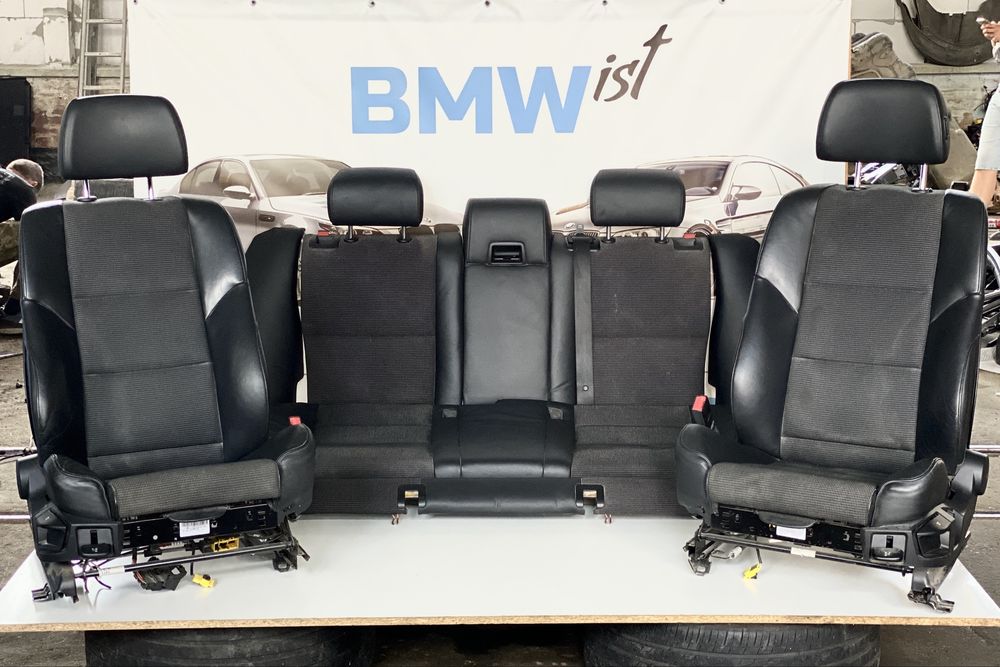 Салон BMW E61 E60 Універсал Рестайлінг Рекаро Напів-Шкіра з Підігрівом