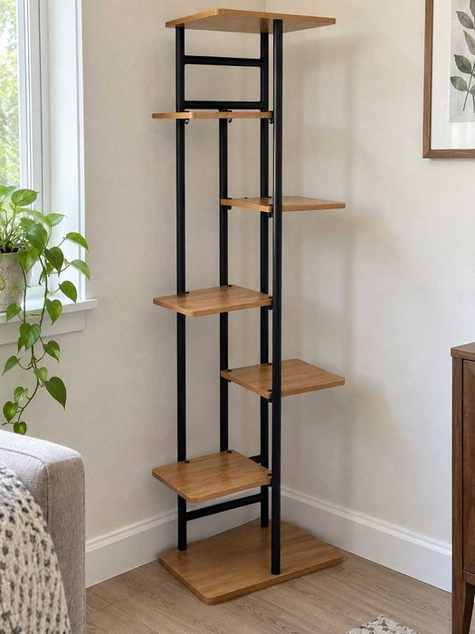 Regał na kwiaty 7 półek metalowy stojak Craft 120 cm