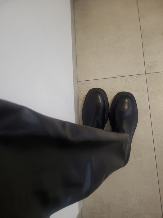 Kozaki długie Reserved skóra z eko skórą