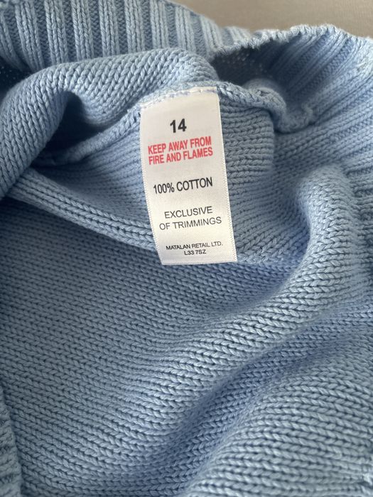 Papaya bawelniany błękitny  sweter rozm. L-Xl