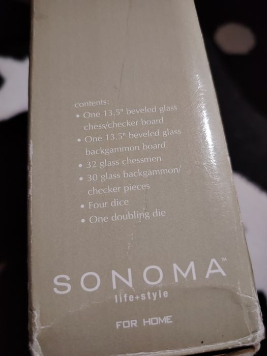 Szklane szachy Sonoma