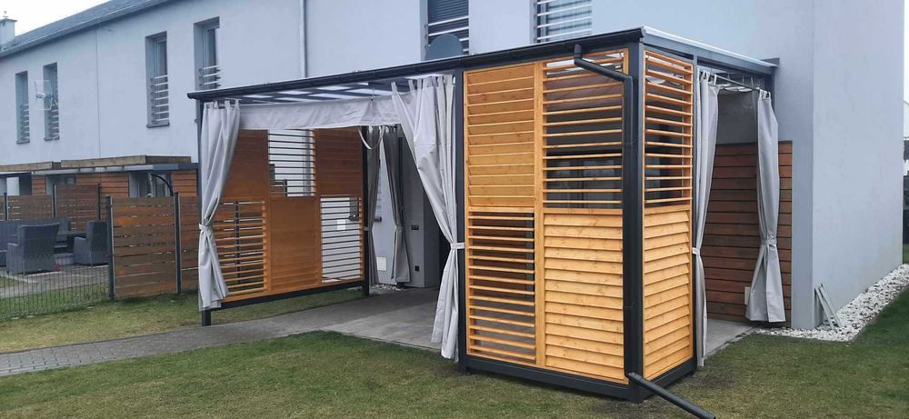 Żaluzje tarasowe  do : pergola altana taras balkon ogród.