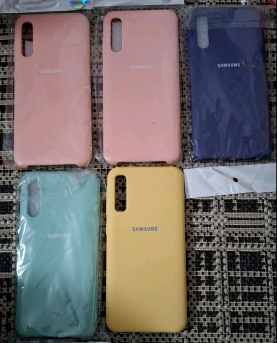 Чехол силиконовый Самсунг А30S/ A50. Soft-touhc покрытие с микрофиброй