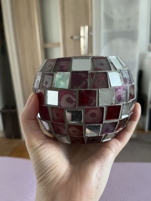 Świecznik dyskotekowa kula