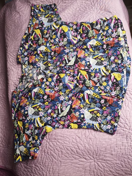 Nowa kolorowa Bluzka na lato Wiskoza 100% rozmiar XL