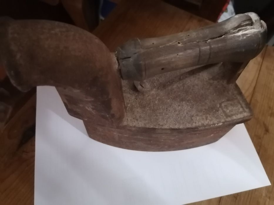 Ferro antigo engomar decoração velharia coleção