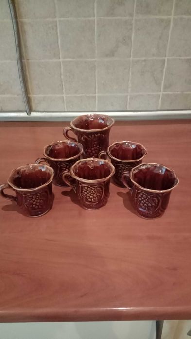 набір горняток темно-коричневі