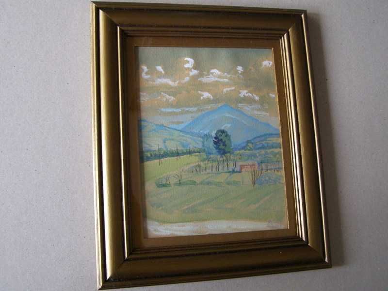 Pejzaż górski - akwarela sygnowana ,1940r.