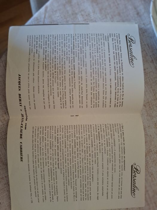 Programa cinema vintage borsalino alain delon belmondo