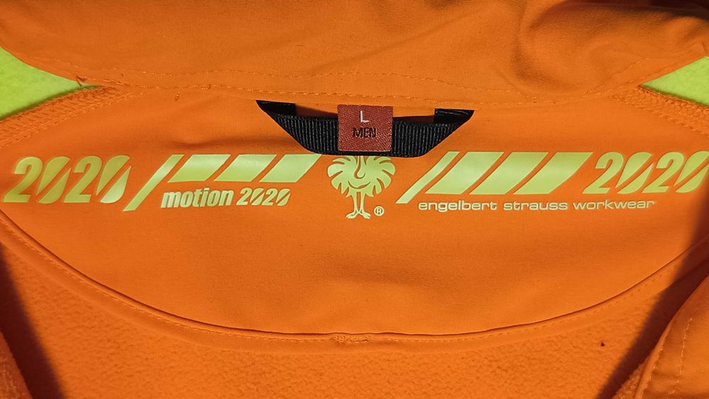 Kurtka ostrzegawcza softshell ENGELBERT STRAUSS MOTION 2020 r.L stan bdb