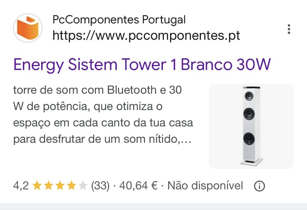 Torre de música Energy Sistem 1
