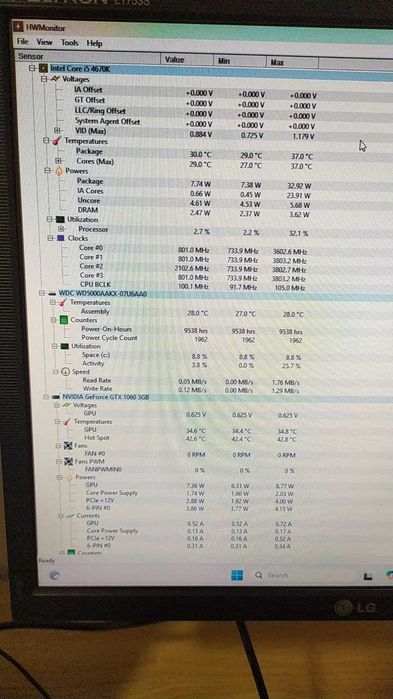 ПК Intel i5 4670K, 16gb GTX 1060 3gb