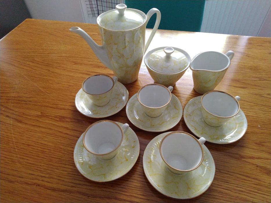 Serwis porcelanowy Włocławek lata 70-te XX wieku.