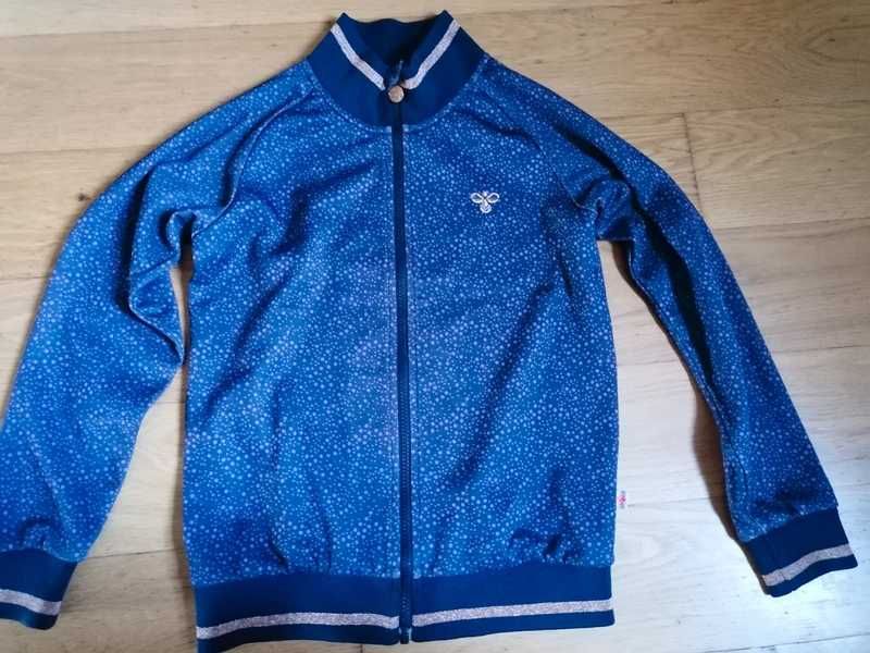 Bluza Hummel  rozmiar 146 granatowa w kropki