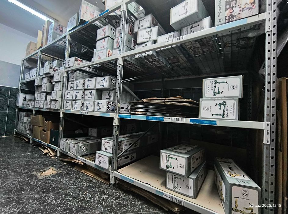 Regał półkowy  magazynowy szer  526 wys 218 gł 122 FV Vat