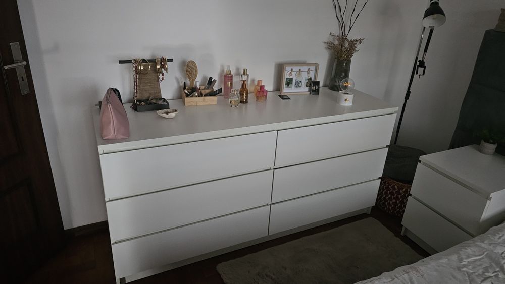 Comoda grande 6 gavetas branca 161×79
