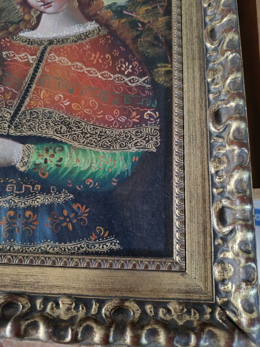 Pintura a Óleo "A virgem e o menino"