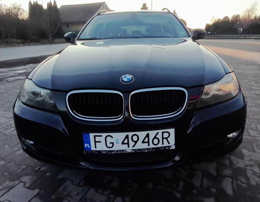BMW e91 2.0 D 177km lift Czarny kombi