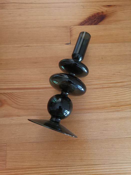 Castiçal verde plástico