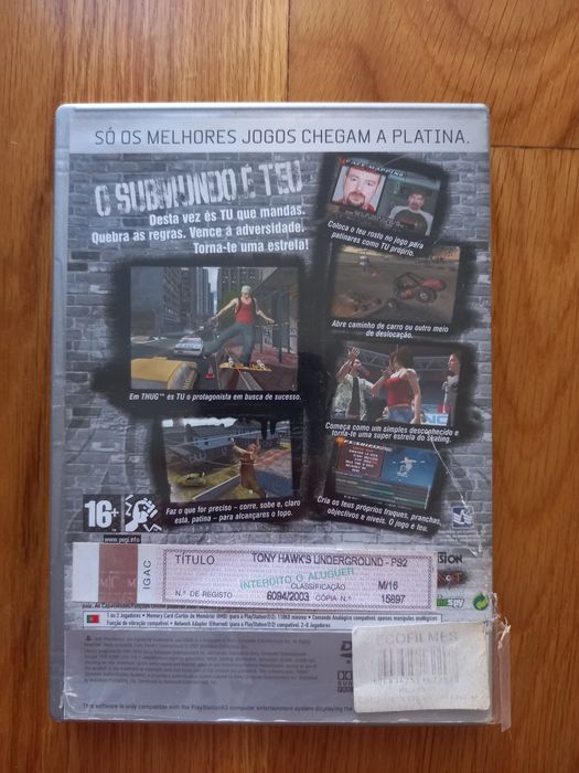 Jogo PlayStation2  Tony Hawk's Underground