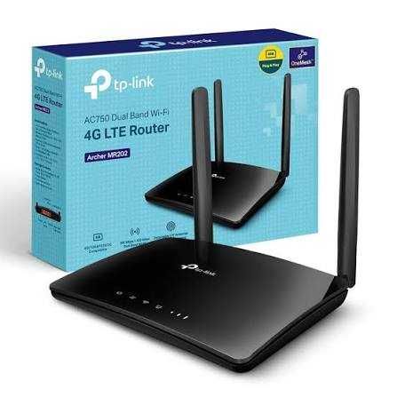 TP-Link Archer MR202 - Roteador WiFi com SIM, Roteador 4G LTE WiFi Dual-Band AC750Mbps