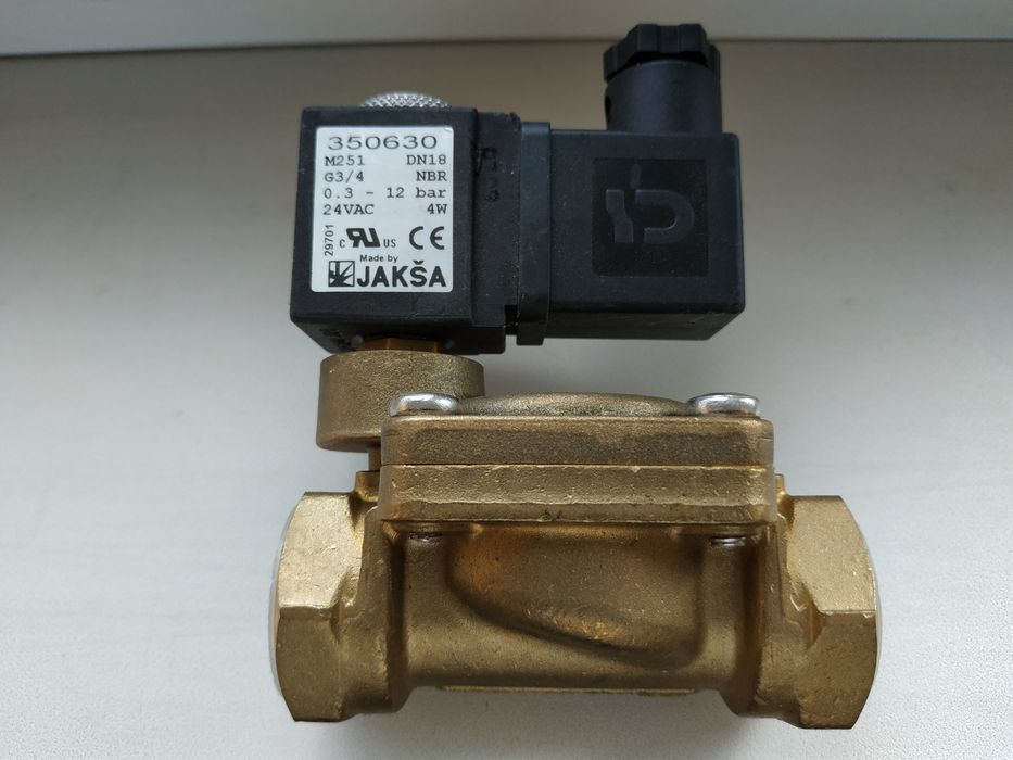 Клапан электромагнитный Jaksa 3/4"