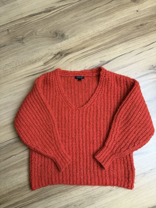 Czerwony sweterek Topshop