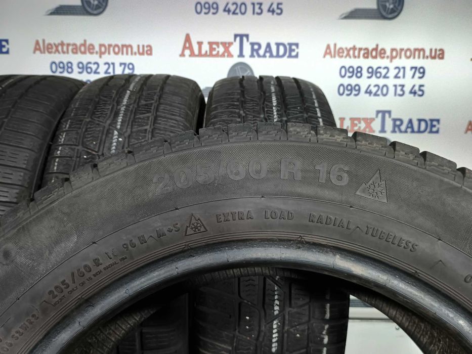 4шт. 205/60 R16 Continental ContiWinterContact TS 830P зимові шини б/у