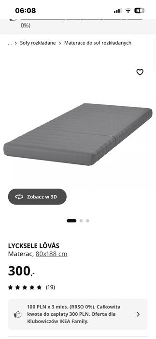 Fotel rozkładany LYCKSELE