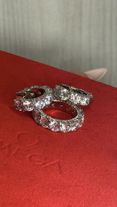 Tiffany серьги кольцо бриллианты діаманти комплект