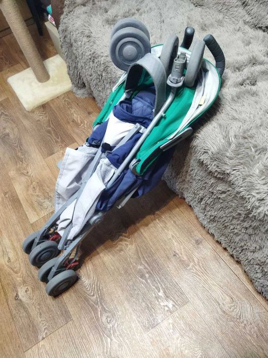 Коляска-трость Maclaren + дождевик