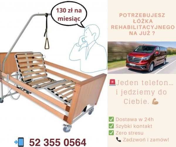 Łóżko rehabilitacyjne elektr.z materacem/Transport/Montaż