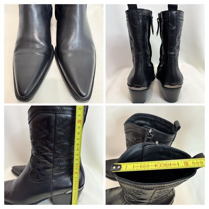 Шкіряні черевики козаки Massimo Dutti (Іспанія), р. 38 (37)