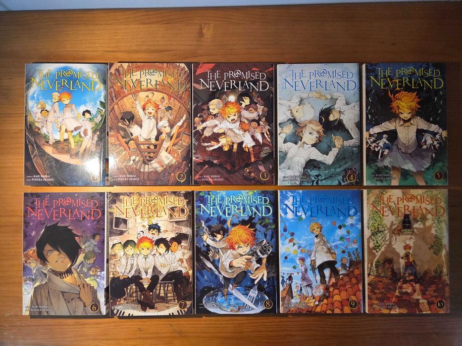 Livros Manga "The Promised Neverland" vol. 1-18