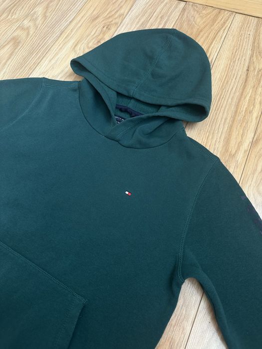 Bluza chłopięca Tommy Hilfiger ciemnozielona 10/12 lat 140/146/152