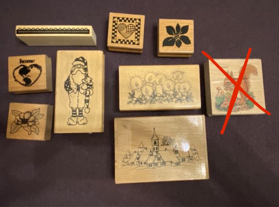 Штампи для скрапбукінгу, новорічний декор