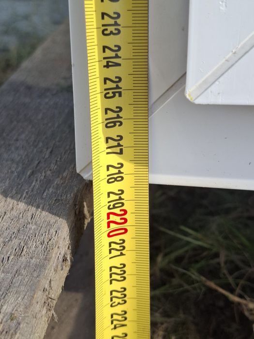 Okno balkonowe pcv 87,5 × 218,5 cm