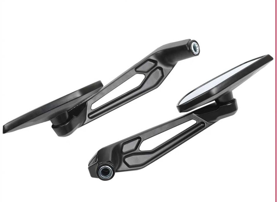 Espelhos retrovisores em alumínio preto p/ modelos BMW GS