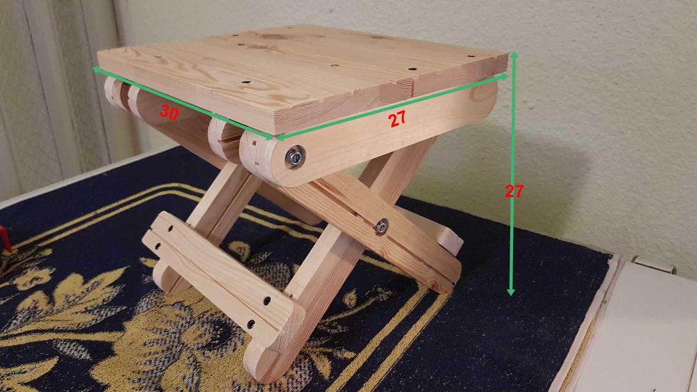 Taboret składany przenośny