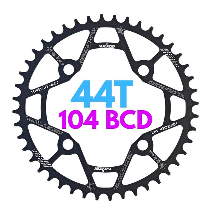 WUZEI 44T BCD104 zębatka narrowwide 104BCD na gravel