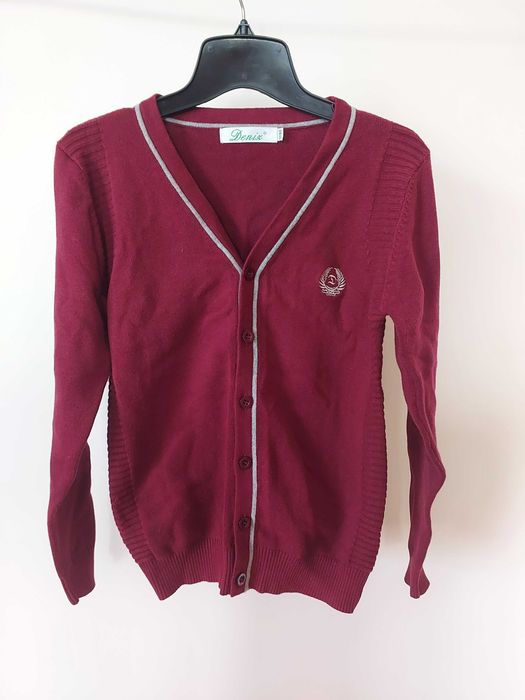 Джемпер кардиган (новий) для хлопчика deniz р. 17/160, бордовий