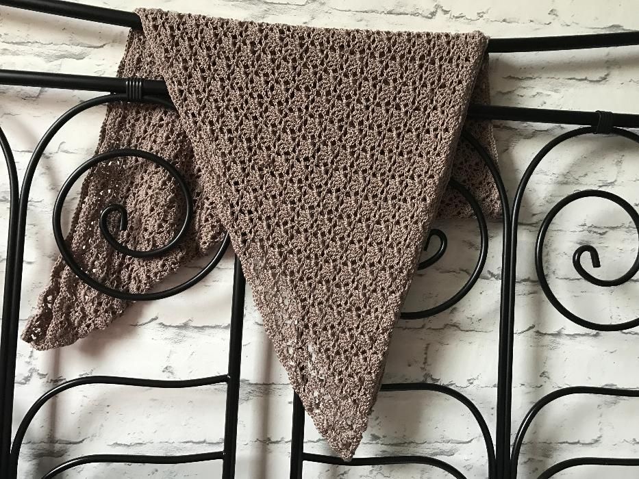 Chusta- efekt jedwabiu handmade szydełko