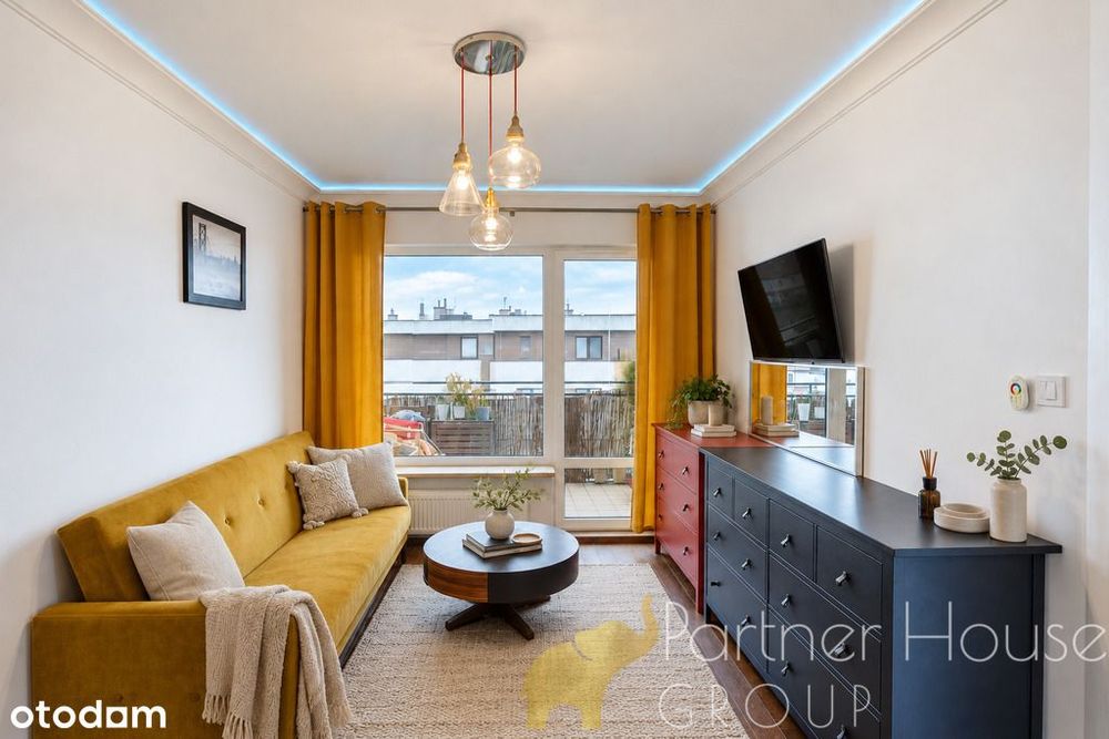2 pokoje na ostatnim piętrze | Duży balkon |