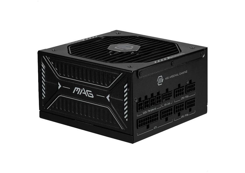 Блок живлення MSI MAG A1000GLS PCIE5 1000W (ATX, 1000 Вт, 80 PLUS Gold, повністю модульний)