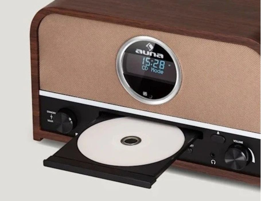 Стереосистема Auna Columbia WOOD FM Bluetooth CD-Player USB